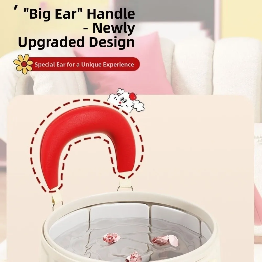 Thickened Collapsible Foot Bath Cartoon Over Calf Foot Soaking Bucket with Handles Heat Preservation Foldable Tub