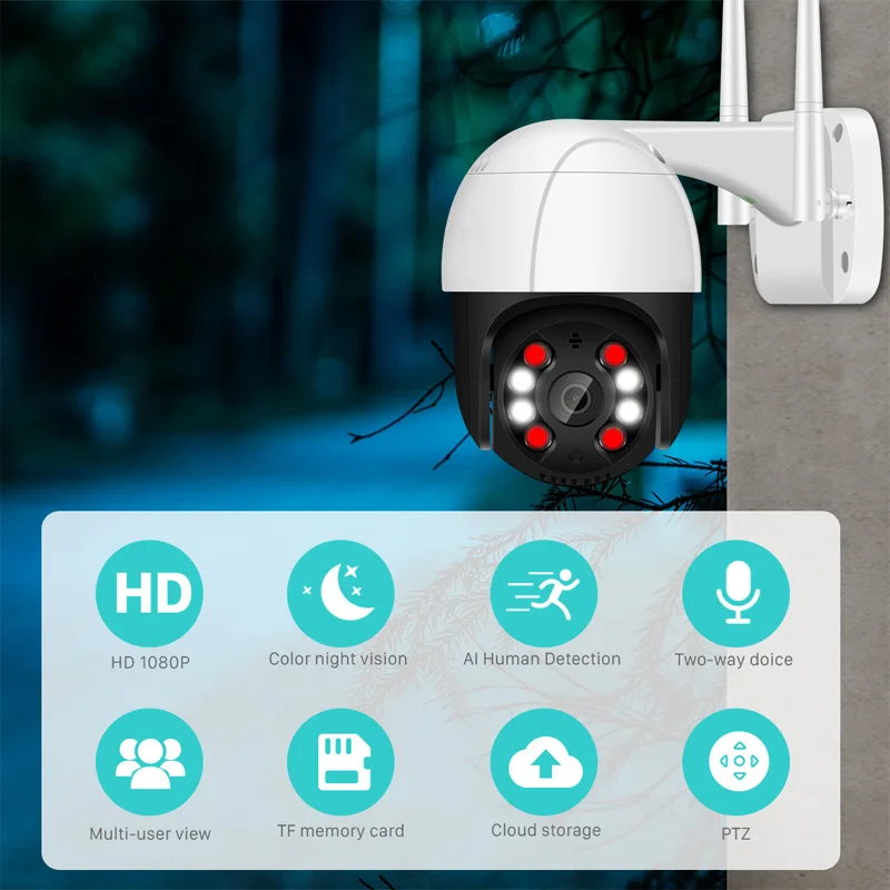 1080p-ptz-wifi-ip-camera-outdoor-rainproof-4x-digital-zoom-ai-human-tracking-hd-wireless-camera-two-way-voice-color-night-vision