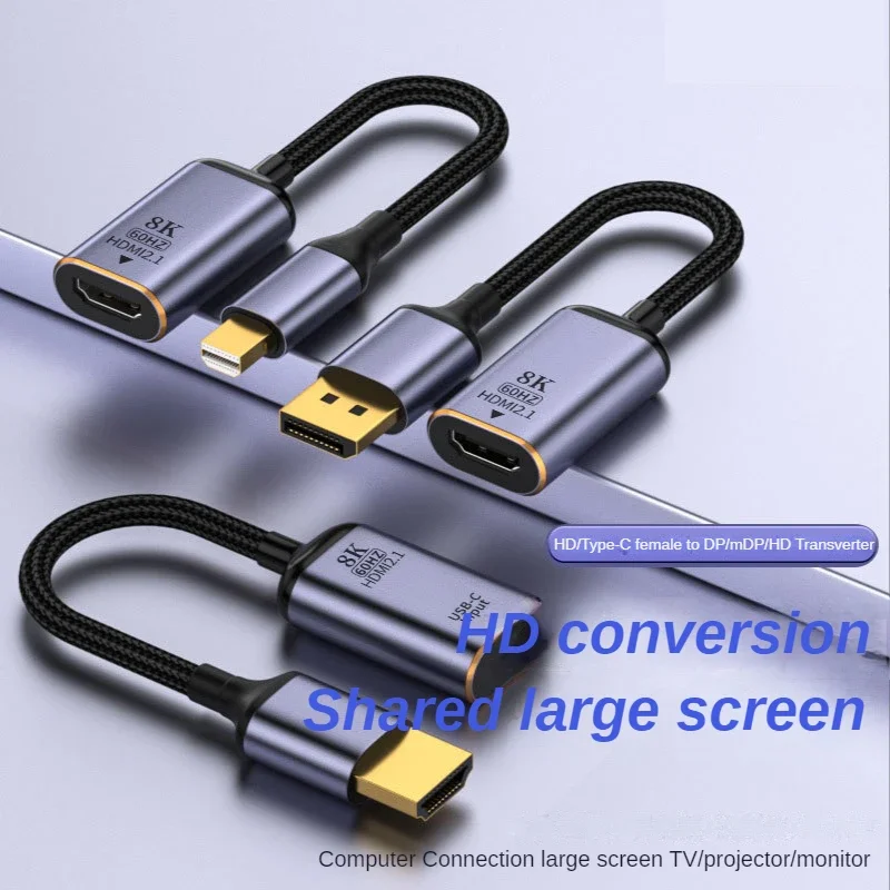 8k 60hz HD   Usb  C-HDMI ȣȯ 2.1/Mini DP-HDMI2.1 MacBook Pro Huawei Ʈ   
