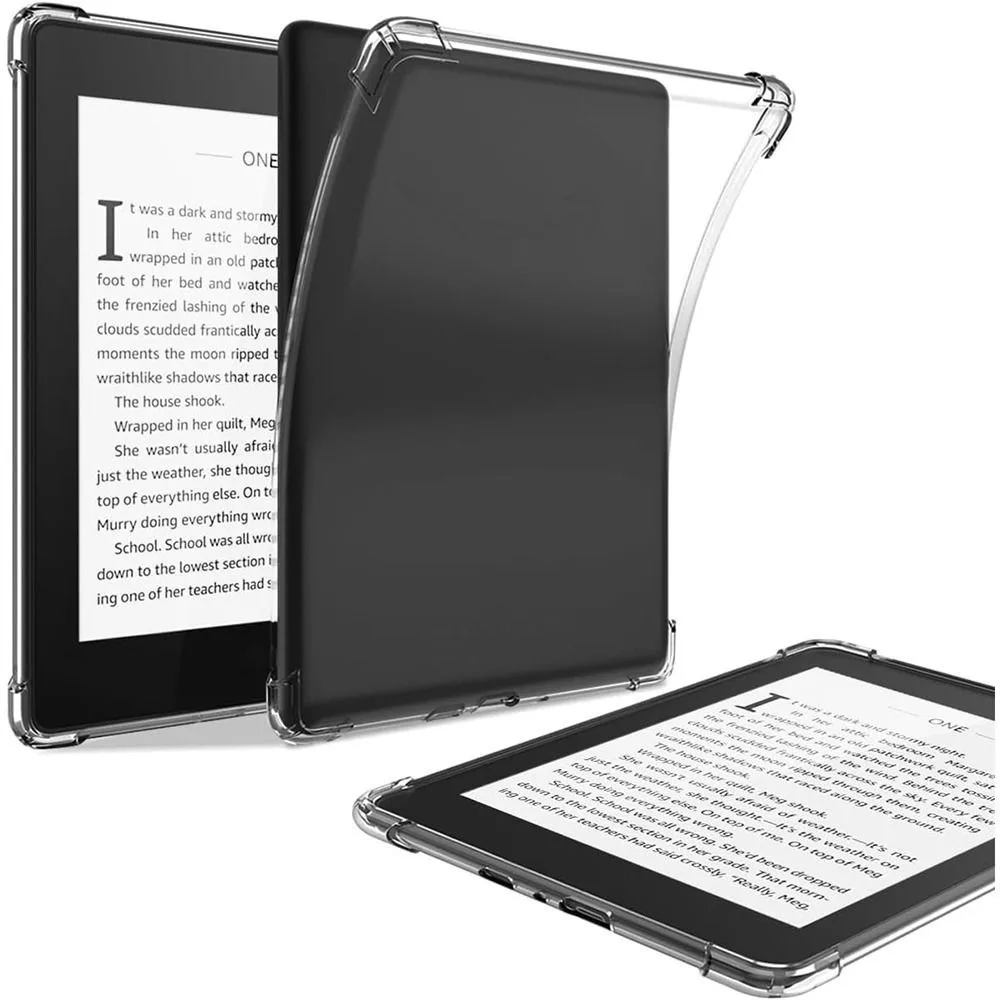 11/12th Gen e-Okuyucu Kılıfı SA568B 6 6.8 7 inç Arka Kapak Anti Scratch Temizle Funda Kindle Paperwhite 1/2/3/4/5 Colorsoft 2024