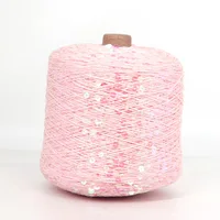 50G/Ball Cotton Sequins Yarn 6mm+3mm Sequins Hand Knitting Yarn Thread Luxury Glitter Soft Rope DIY Material 1