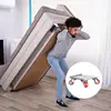 Furniture Moving Tool 5-Wheel Heavy Duty Furniture Mover With Brake Short Crowbar & Load Lifter With Anti-Skid Pad For Cabinets 3
