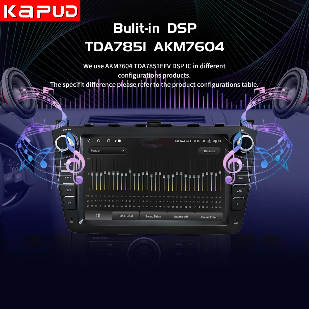 Car Multimedia Player Car Radio 9&lsquo;&rsquo; Android 12 For Mazda 6 6(GH) RUI 2008 2010 2012 2013 2015 Navigation CarPlay GPS Auto 4G