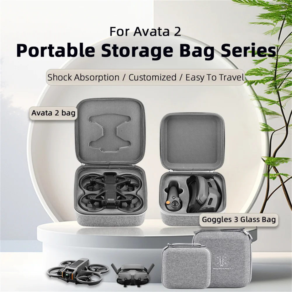 Carrying Case Handbag Storage Bag Travel Case Protection Box Portable Dust-proof For DJI Avata 2 DIJ Goggles 3/RC Motion 3 drone accessories drone storage bag dji case drone case handbag case flight glasses case