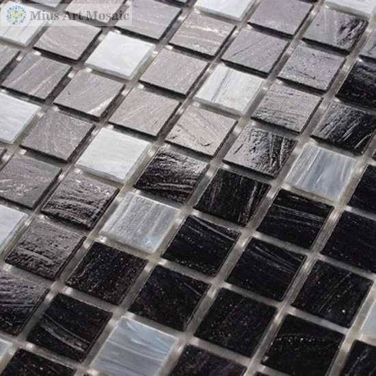 New fashion glass bathroom tiles glass swimming pool tile mosaic swimming pool paper mounted mosaic in cheap price