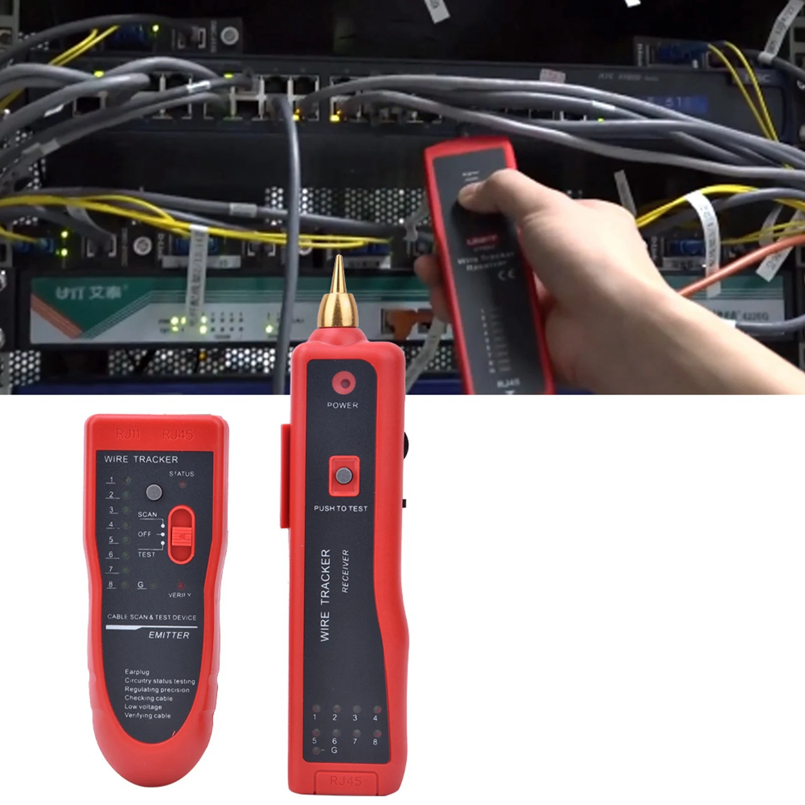 1~1000 meter multifunctional multi audio pulse cable tester telephone line network cable wire locator