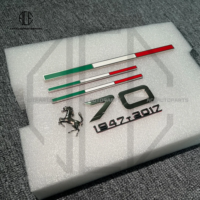 Car Metal Sticker For Ferrari Portofino SF90 Roma F8 812 458
