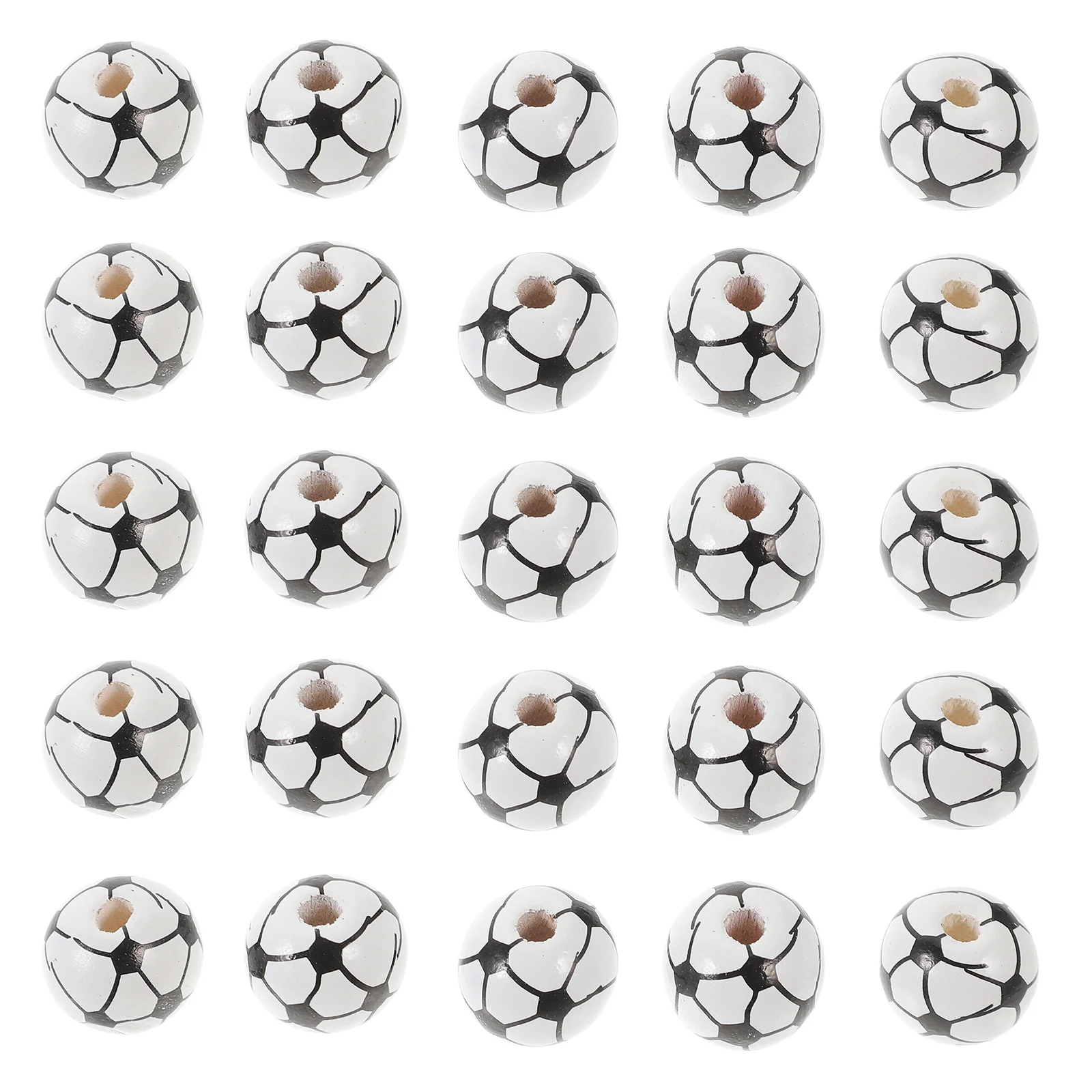 

50pcs Decorative Loose Beads DIY Beads Multi-function Crafts Beads Sports Ball Jewelry Beads
