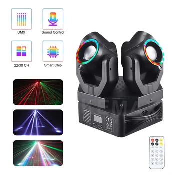 Attrezzatura DJ 150W Lira Fascio Testa mobile DMX Disco Party Luce RGBW LED Mobile Rotante Strobe Effetto scenico per Nightclub Bar