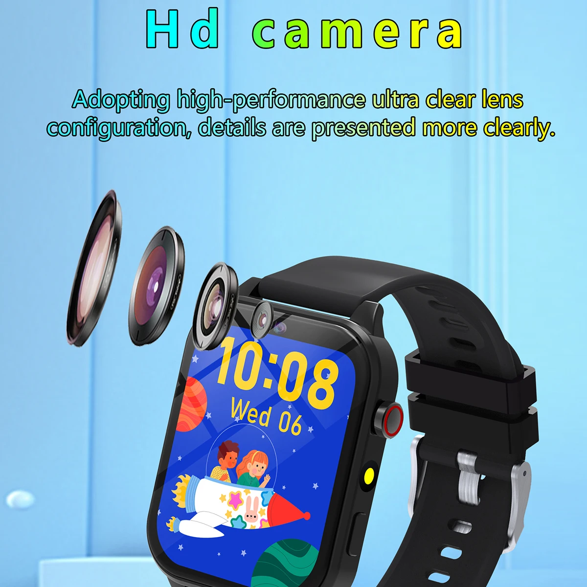 2025 New Smart Watch For Children HD Touch Screen Camera 18 Games Sleep Monitoring Alarm Clock Calculator Birthday Gift Boy Girl 3