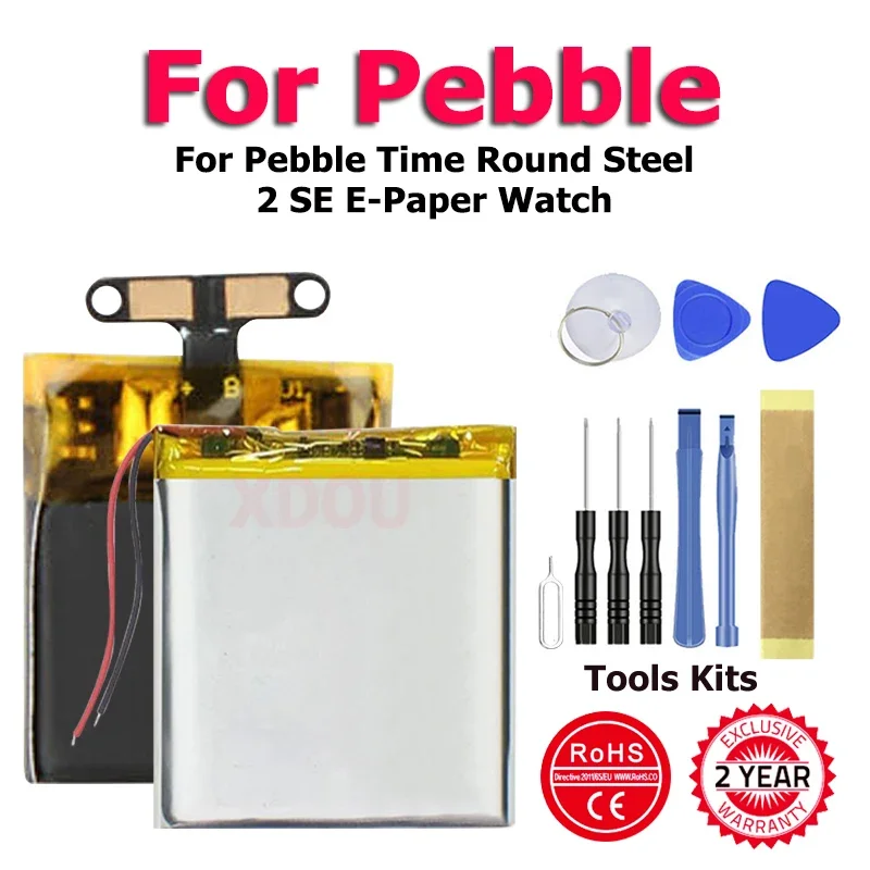 Pebble Time Round Battery Full New Replacement Battery For Pebble