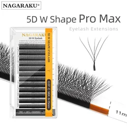 NAGARAKU Mega Volume 5D W Shape Eyelash Extension Bundle - Super Soft, Full, Dense Lashes - C