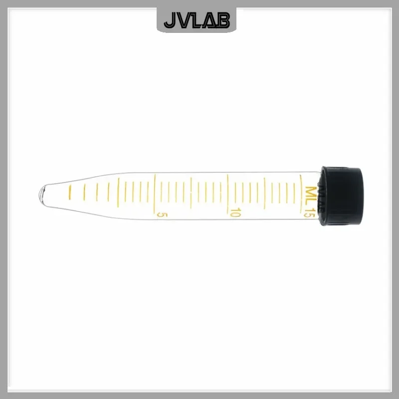 Glass Centrifuge Tube 15 ml Glass Test Tubes With Screw Cap & Scale Resistant High Temperature Tube Diameter 18mm 10/PK plastic test tubes