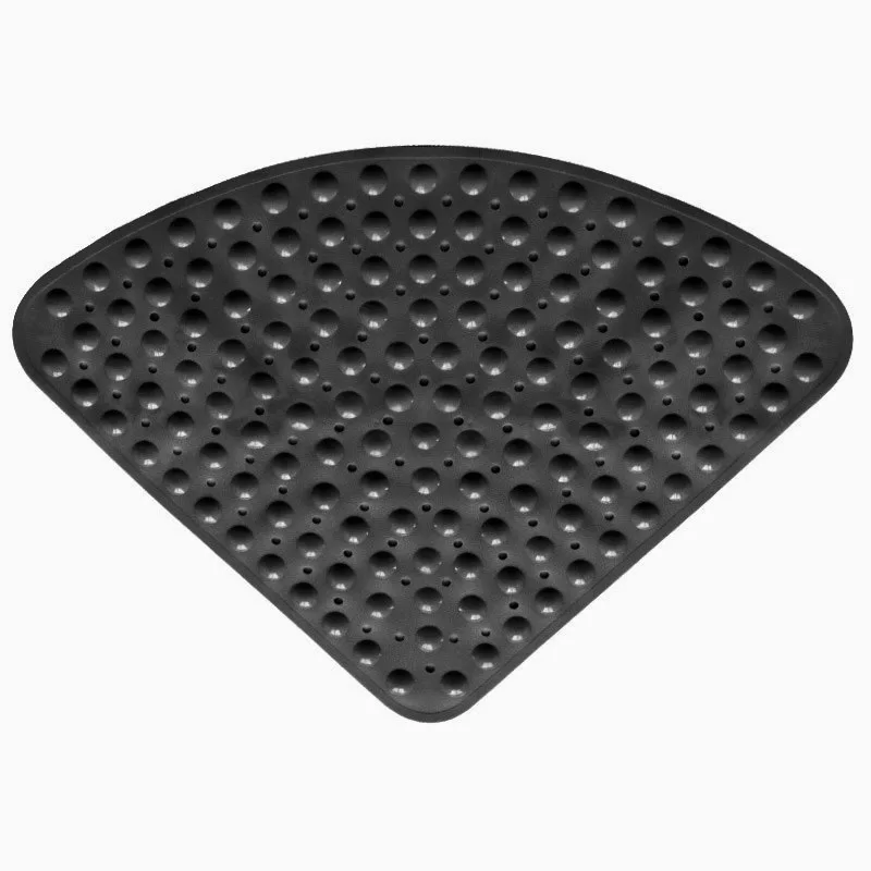 Tapis De Douche D'Angle Antidérapant 54x54cm - Anti-moisissure, Ventouses, Lavable En Machine - 11