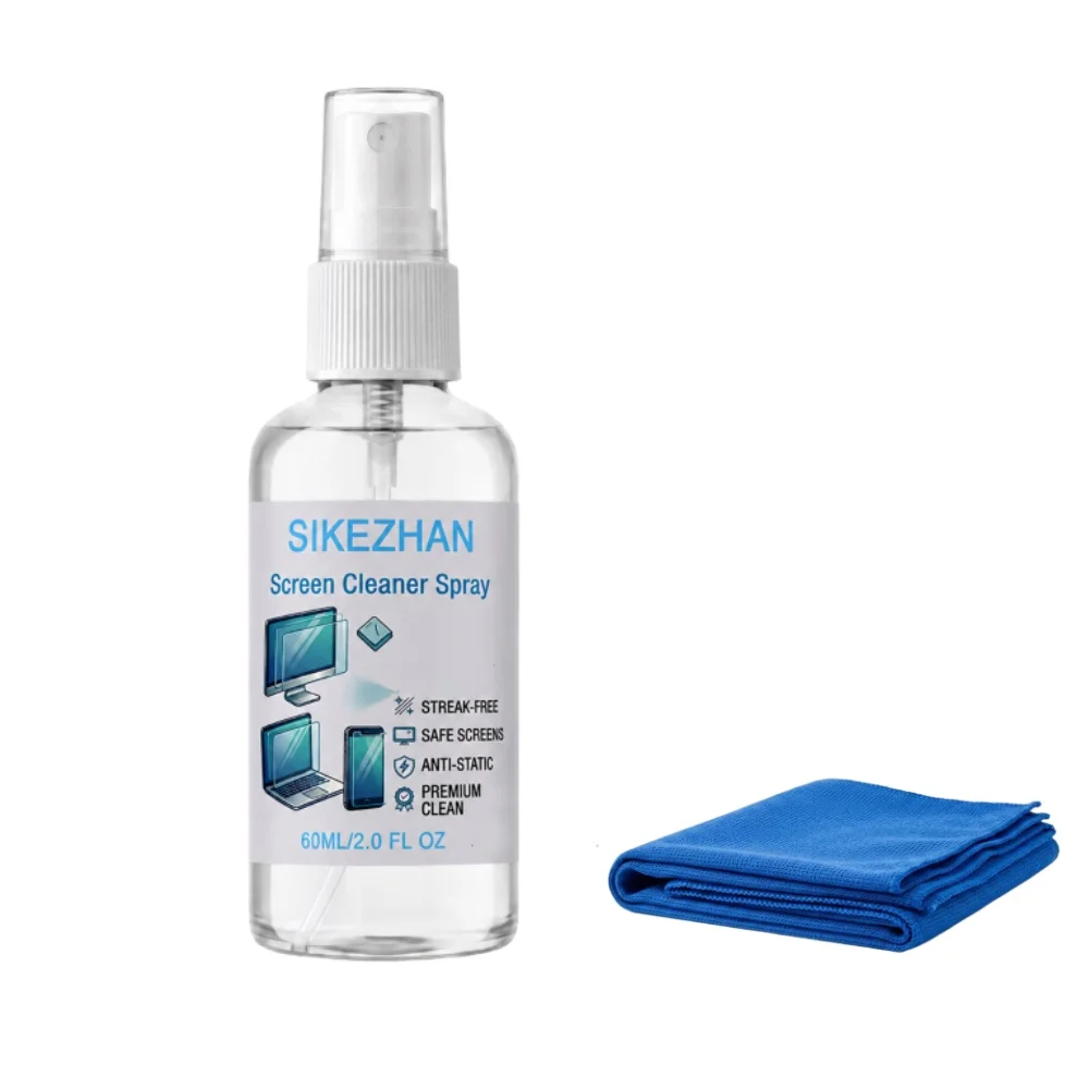 Streak-Free Screen Cleaner & Microfiber Cloth Kit