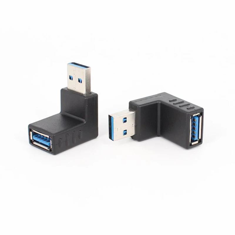 USB 3.0 Laptop Adapter Up Down Left Right 90 Degree Angled USB 3.0 A Female To male Adapter Connector For Laptop PC Accessories