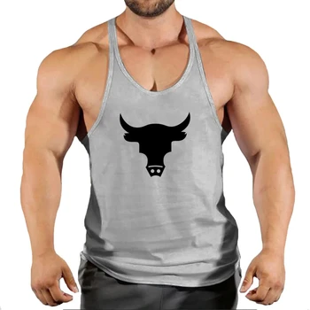 Palestra Top uomo abbigliamento uomo Fitness camicia uomo muscoloso Stringer abbigliamento canotta t-Shirt Bodybuilding senza maniche felpa gilet 1