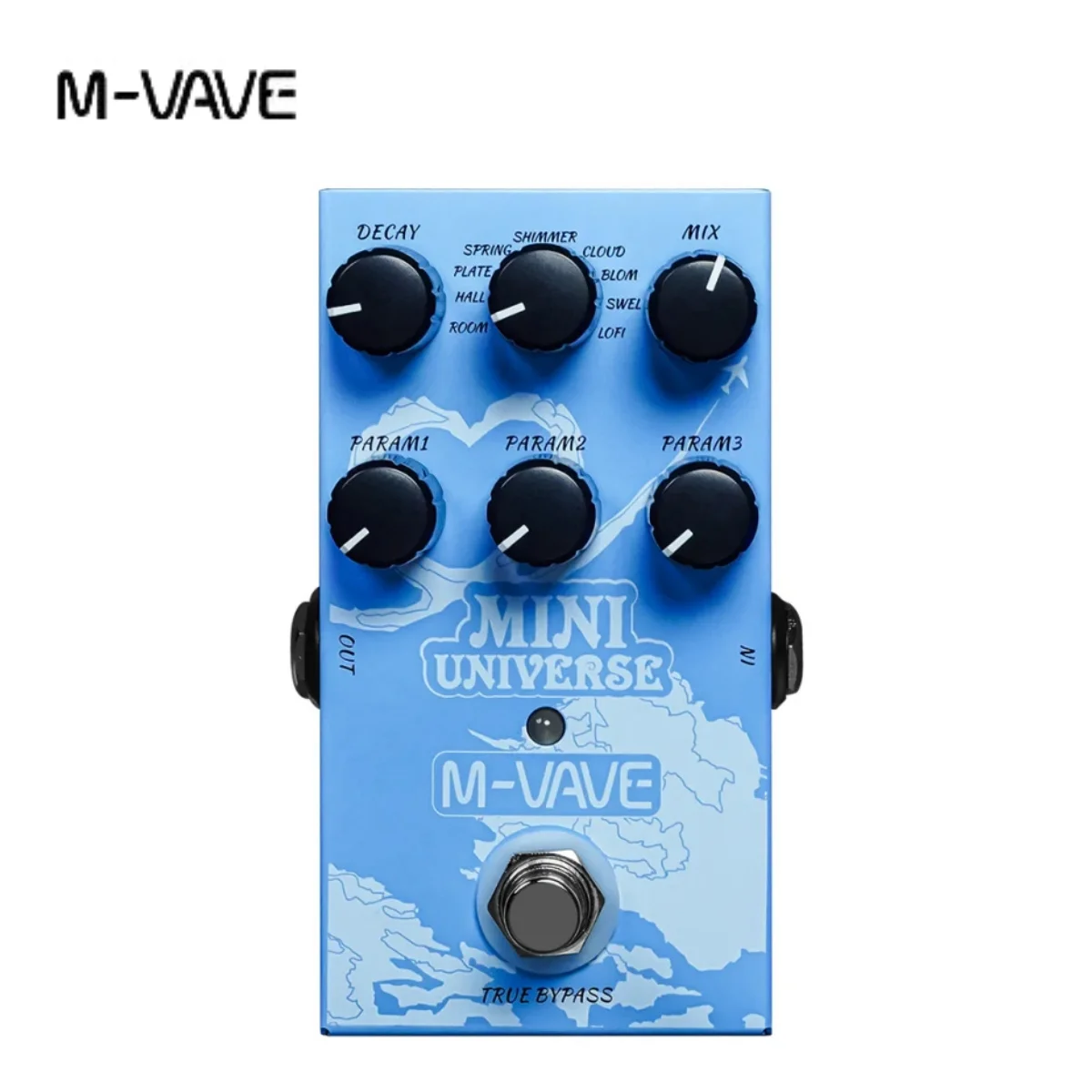 M-VAVE 기타 이펙트 페달, 미니 유니버스 디지털 리버브 페달, 룸 쉬머 로피 용수철 리버브 이펙트 페달, 9 리버브 이펙트