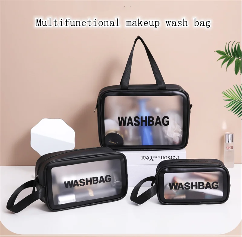 Tragbarer Reise wasch beutel für Damen, transparent, wasserdicht, Aufbewahrung beutel für kosmetische Organizer, Frauen – Detail 1