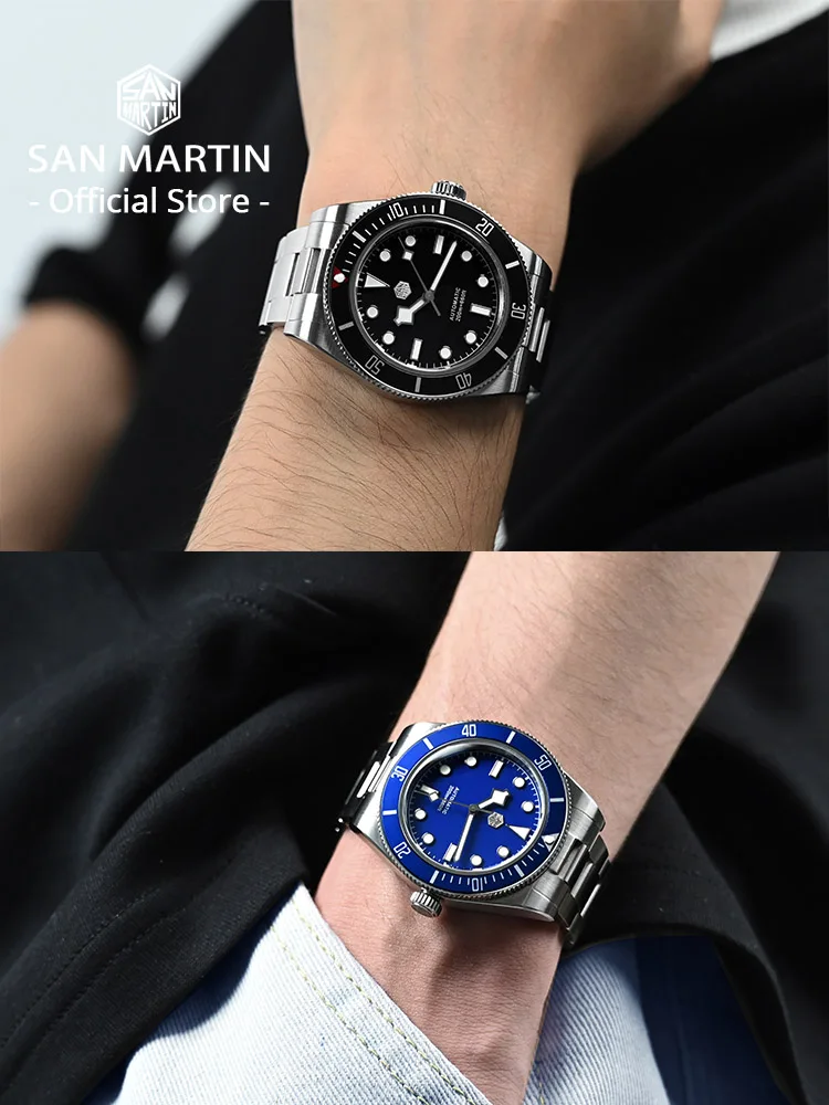 San Martin Nuovo 40mm Water Ghost Diver Orologio da uomo di lusso NH35 PT5000 Orologio meccanico automatico Zaffiro impermeabile 200m SN0017 1511 San Martin Nuovo 40mm Water Ghost Diver Orologio da uomo di lusso NH35 PT5000 Orologio meccanico automatico Zaffiro impermeabile 200m SN0017 1511