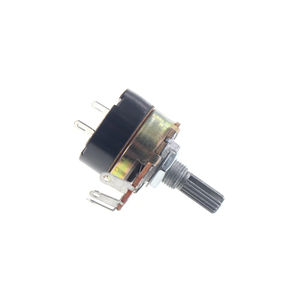 WH138-1 B5K B10K B20K B50K B100K B Adjustable Resistance Speed Regulator With Switch Potentiometer WH138 5K 10K 20K 50K 100K 5PCS rotary potentiometer,wire wound potentiometer