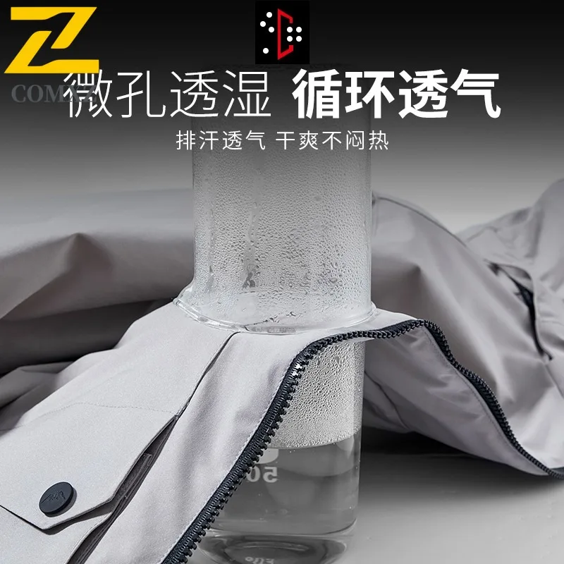 COMXZ Urban Adventure Mens Jacket Comfortable Outdoor Thickened Warm Parka Street Style Cold Resistant Winter Zipper Outerwear