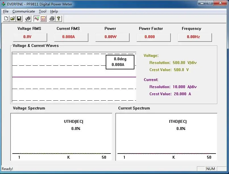 Everfine PF9811 Digital Power Meter | Harmonic Analyzer for Voltage, Current & Power Measurement detail image 6