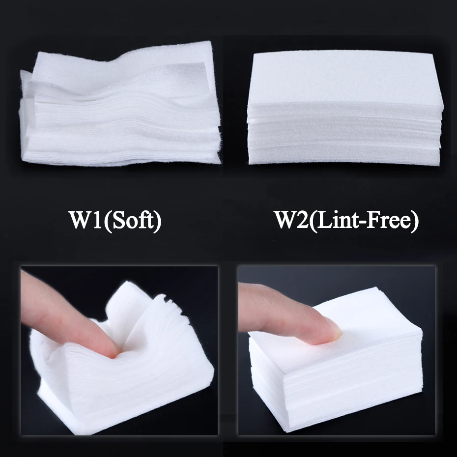 1 Pack Gel Nail Polish Remover Cotton Cleaner Paper Nails Wipe Pad Soak Off Lint-Free Nail Art Tips Manicure Tools Accessories