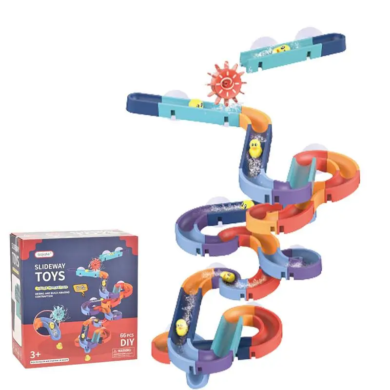 

Bathtub Wall Slide Toy Kids Bath Toys Water Balls Tracks For Kids Slide Shower Tracks Water Toys Gifts For Boys Girls Bath Toys