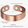 Pure Copper Ring 99.99% Pure Copper Magnetic Rings 4pcs Magnets Classic Adjustable Ring Anillo magnetico terapeutico 2