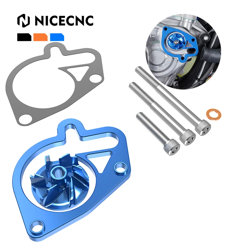 

NiceCNC Oversized Water Pump Cooler Impeller Spacer Kit For Husqvarna 125 250 300 TX TC 23-24 TE150 TE250 TE300 2024 Motorcycle