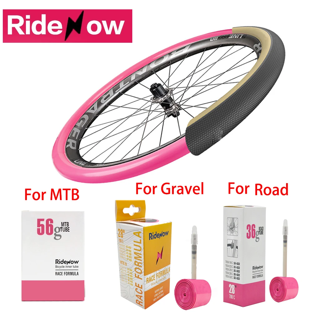 Ridenow Ultralight Bike Tpu Camera D'Aria 700 X18 32 Road 27 28 29 Pollici Mtb Bicicletta 700 X32C 35 38 40 42 45 47C Gravel Bike