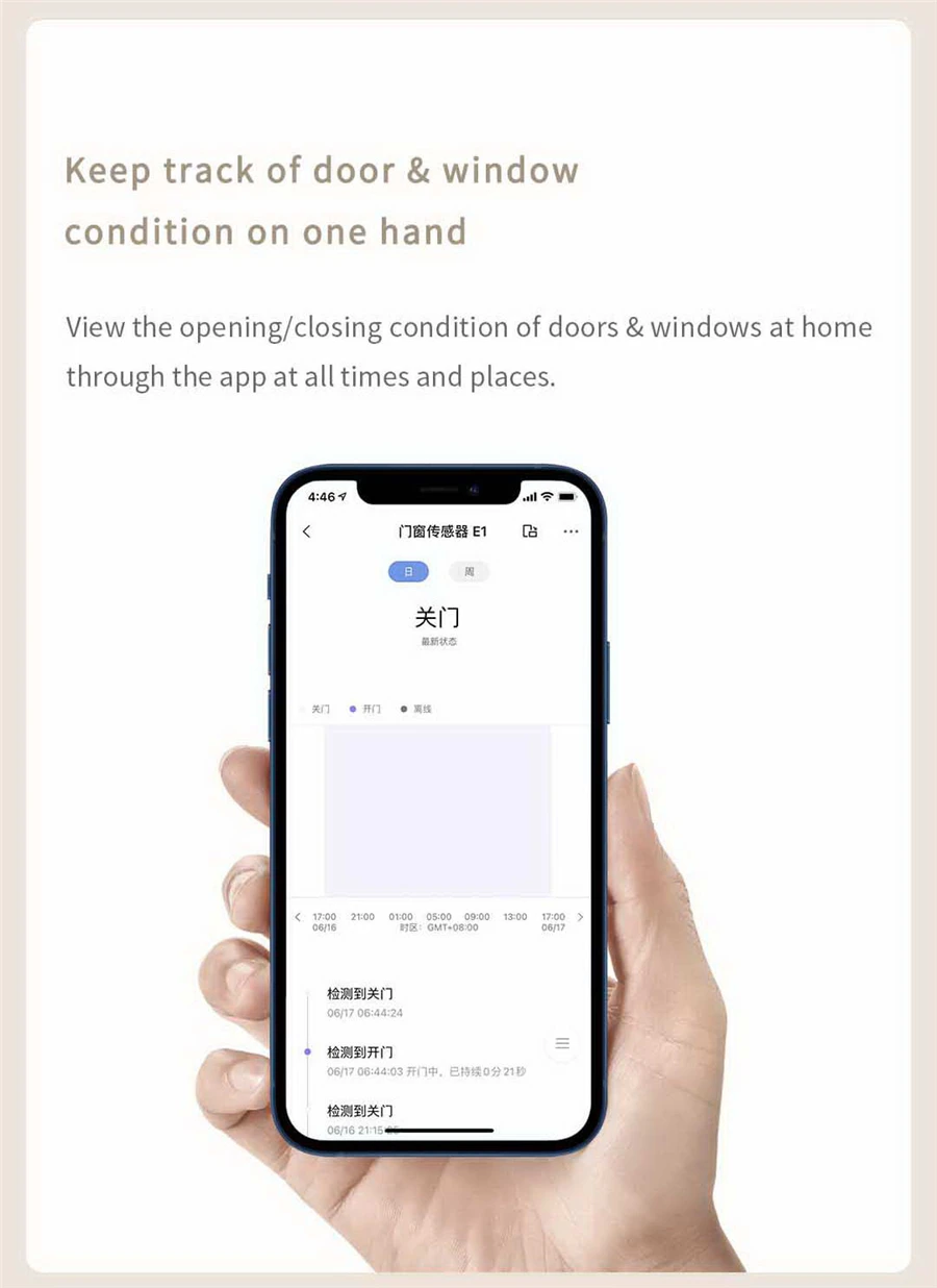 Door Window Sensor E1 ZigBee 3.0 MCCGQ14LM APP Remote Control For Smart Home Wor