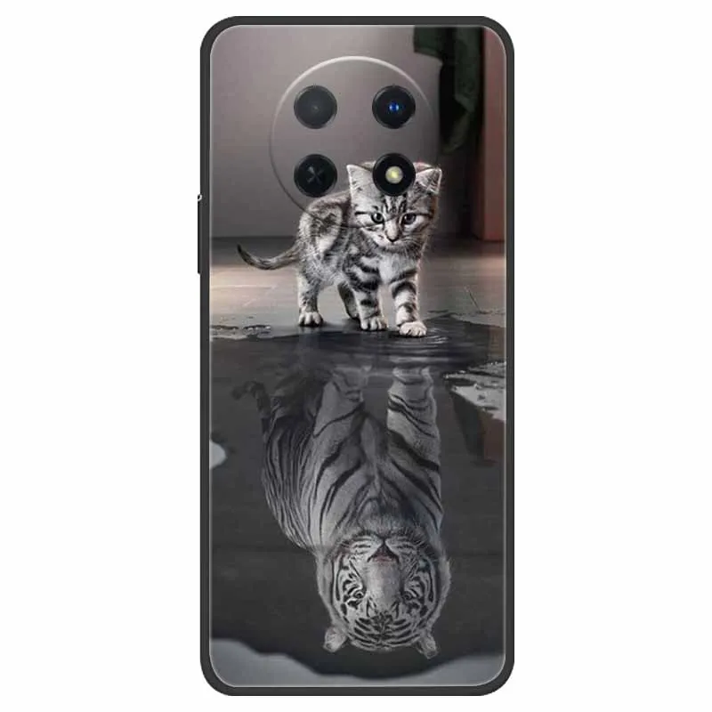 Soft TPU Silicone Cute Cats Cover for Huawei nova Y91 - Stylish & Durable Phone Case
