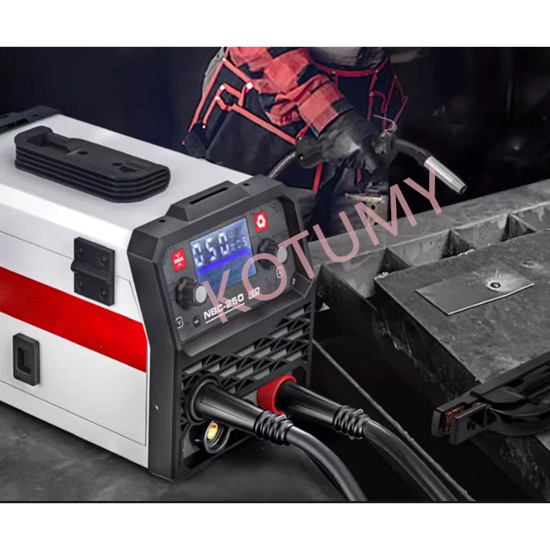 Small 220V electric welding machine semi-automatic welding machine Airless flux cored wire inverter 1KG capacity welding 2