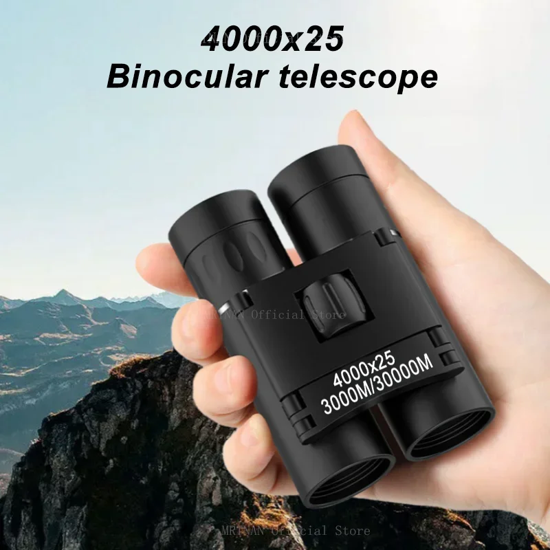 강력한 HD 접이식 휴대용 FMC BAK4 광학 망원경, 장거리 쌍안경, 4000X25, 5000m, 100000m