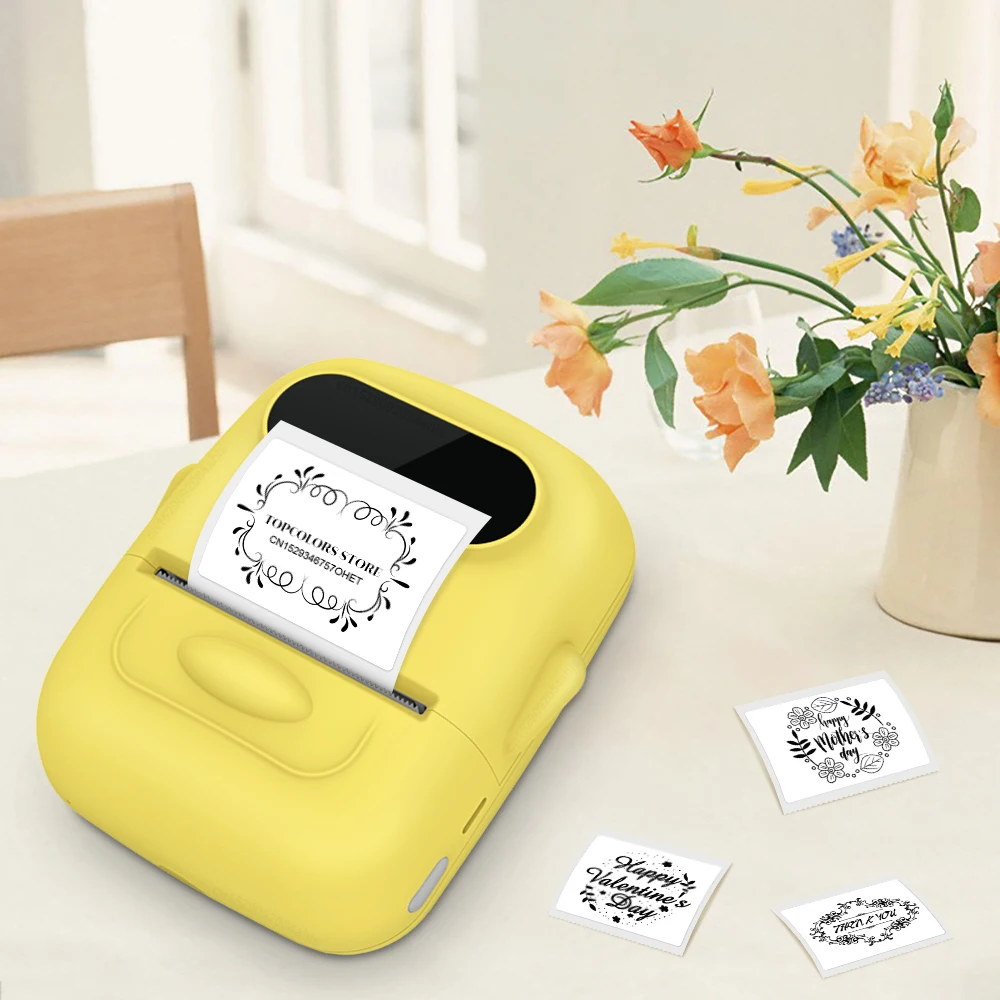 Compact Portable Thermal Label Printer - Marklife P50 Mini Label Maker for Self-Adhesive Stickers