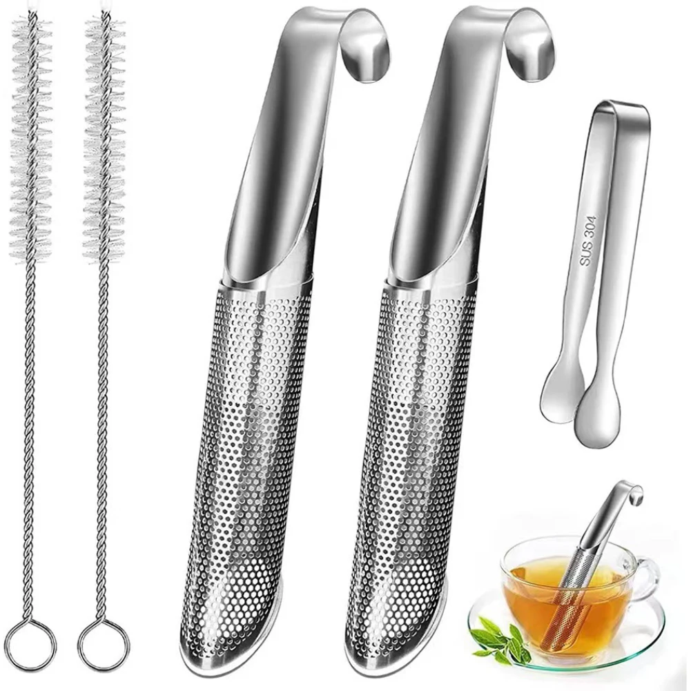 

Kitchen Tea Infuser Stainless Steel Tea Strainer For Spice Tea Pipe Design Tea Infusers Filter Herb Tea Tool Kitchen Accessories