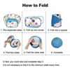 Children's Pool Balls Portable Foldable Play Tent Cartoon Ball Pit Ocean Balls Pool In/Outdoor Sports Educational Toy For Kids 2