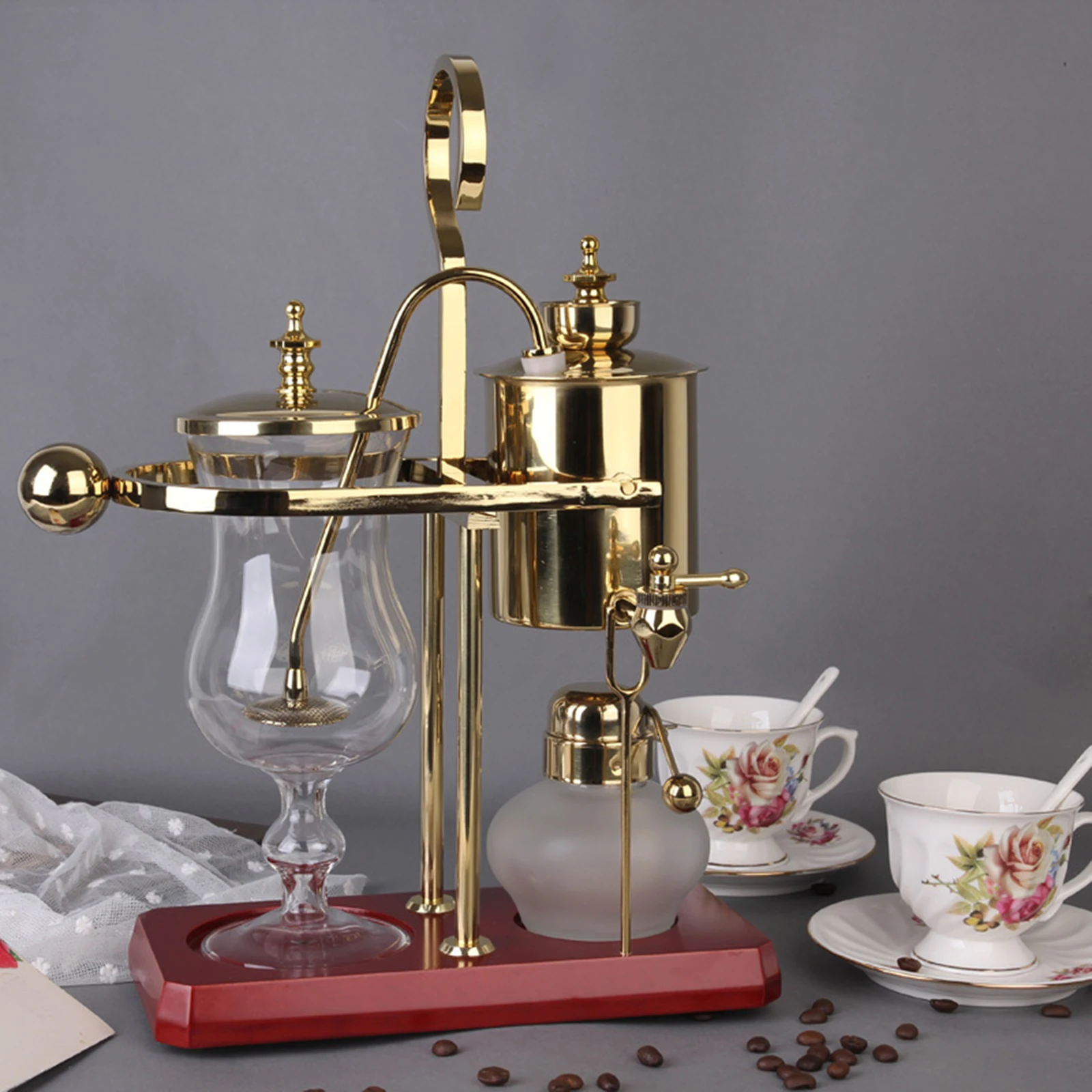 Siphon Coffee Maker Anti Slip Kitchen Cookware Manual Elegant Belgium Brewing Machine for Hotel Kitchen Camping coffee
