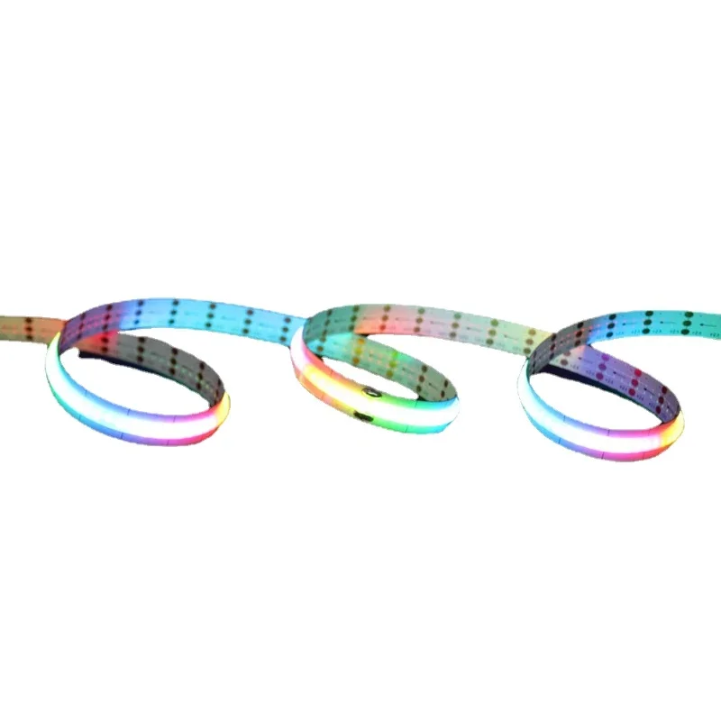 High Lumen 160leds Dot-free Flexible 5V Addressable 1515 IC RGB Strip COB Led Strip Lights 10mm