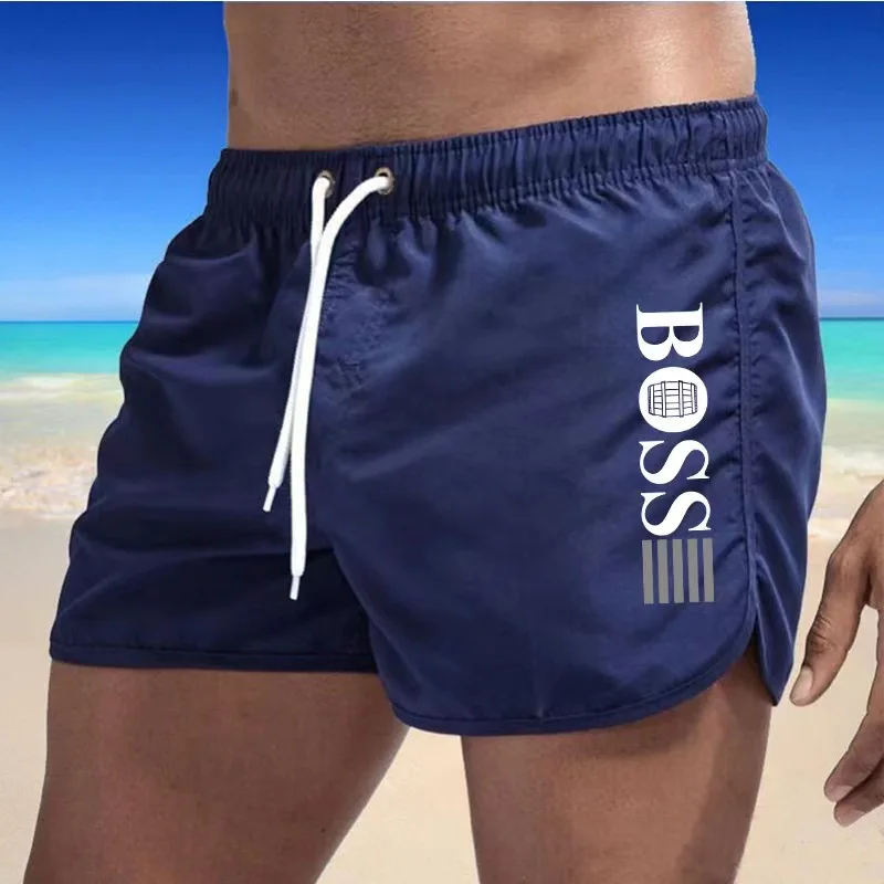 2024 New Trendy Men's Shorts Beach Pants Swimming Fitness Women's Sexy 3/4 Pants Breathable Sweat-absorbing Cool Outdoor Hip Hop