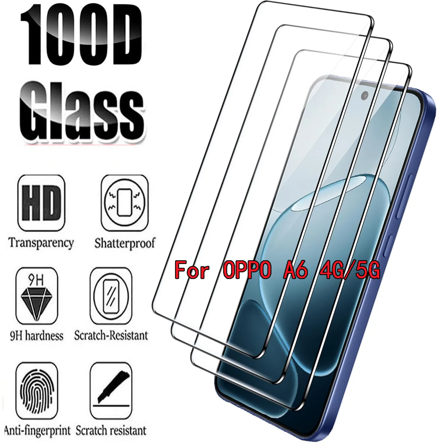Premium 9H Tempered Glass HD Screen Protector - 2/4 Pack