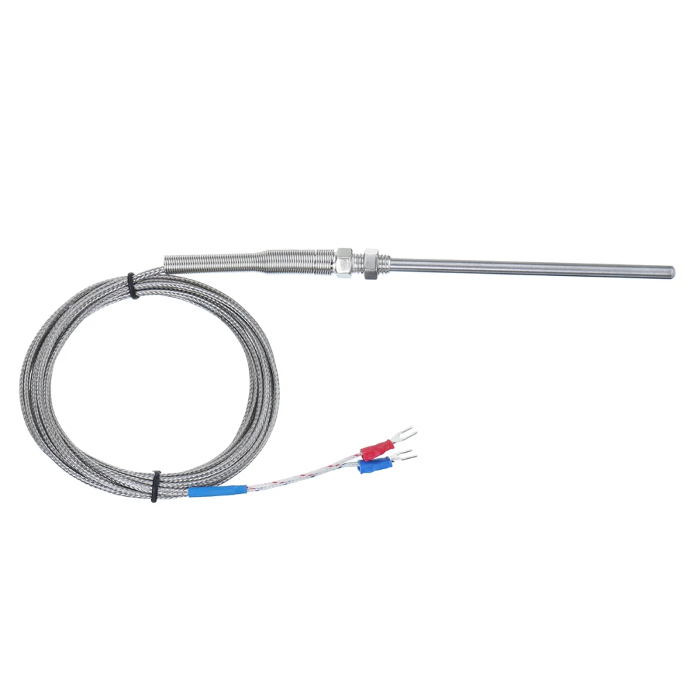 K 타입 열전대 제어 나사 M6 나사 프로브, 온도 센서 온도 컨트롤러, 0-400C 센서 프로브, 1 개, 2 개