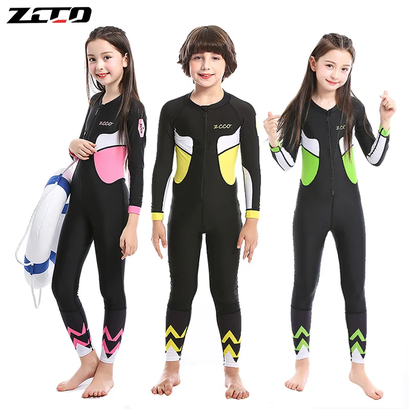 Lycra Diving Skin Boys Girls Youth Thin Wetsuit Rash Guard Full Body UV Protection for Diving Snorkeling Surfing Spearfishing