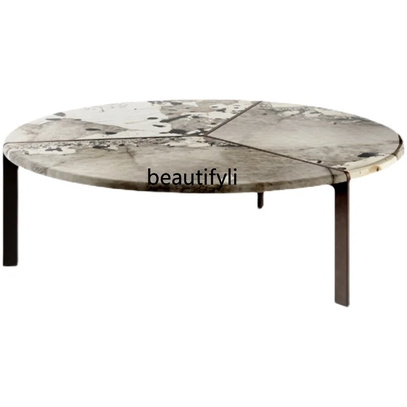 

Italian Minimalist Pandora Mild Luxury Marble Size Combined Tea Table Living Room Small Apartment Modern Design Side Table