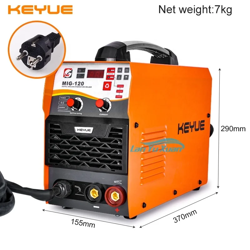 dc inverter electric welding machine mig gasless welder MIG-120 6