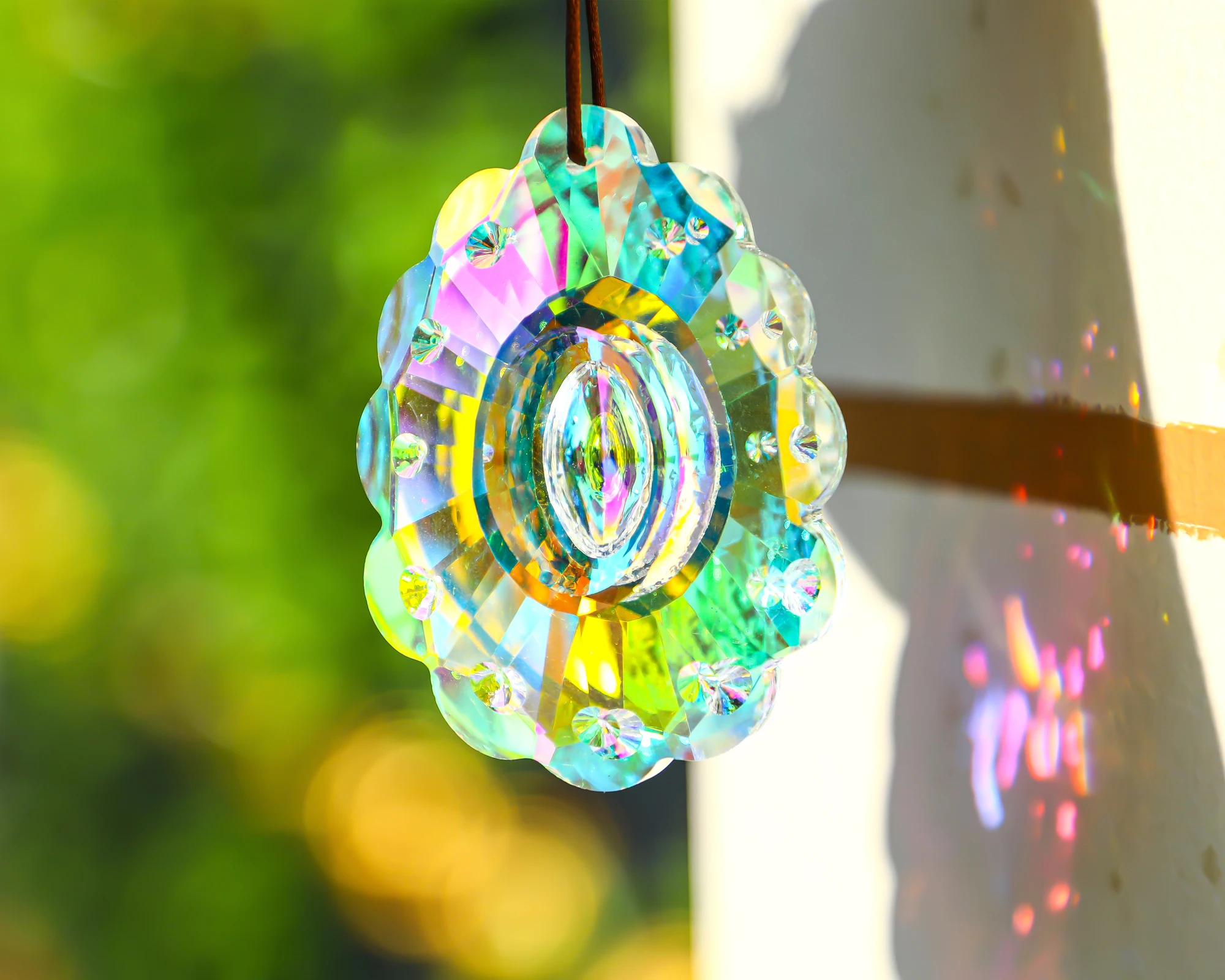 120mm Ab-color Hanging Crystals Prism Suncatcher for Windows