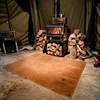 Waxed Canvas Camping Mat Retro Moisture-proof Picnic Blanket Water-proof Floor Mat 2 IN 1 Simple Tent Outdoor Camping Equipment 5