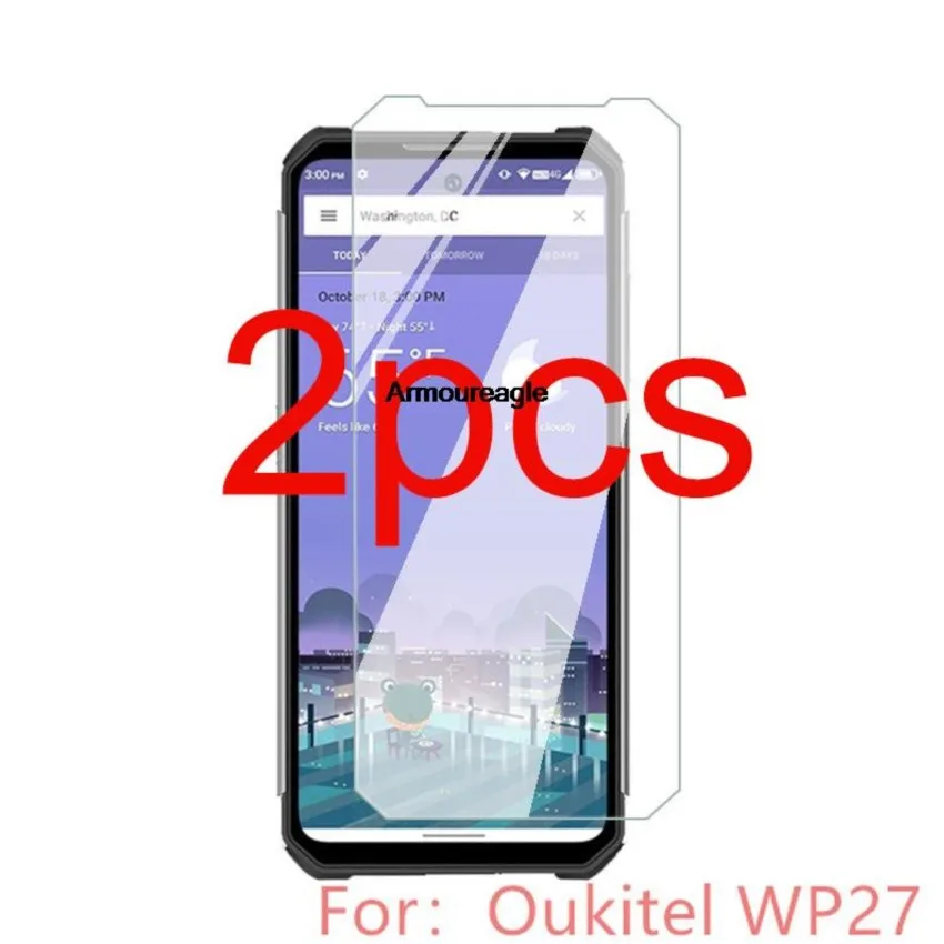 

2 шт., прочное защитное закаленное стекло для oukitel wp27 6,78 дюйма oukitelwp27 wp 27